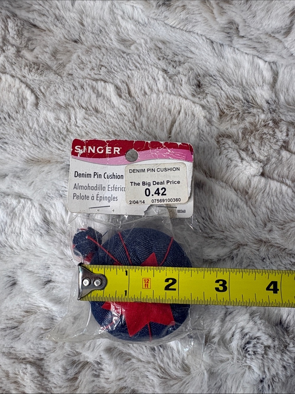 Singer Denim Pin Cushion. Vintage - Picture 2 of 4